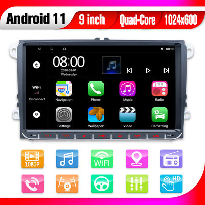 USB GPS игрока автомобильного радиоприемника автомобиля андроида VW андроида 11 стерео отсутствие дюйма IPS Din 9 DVD 2